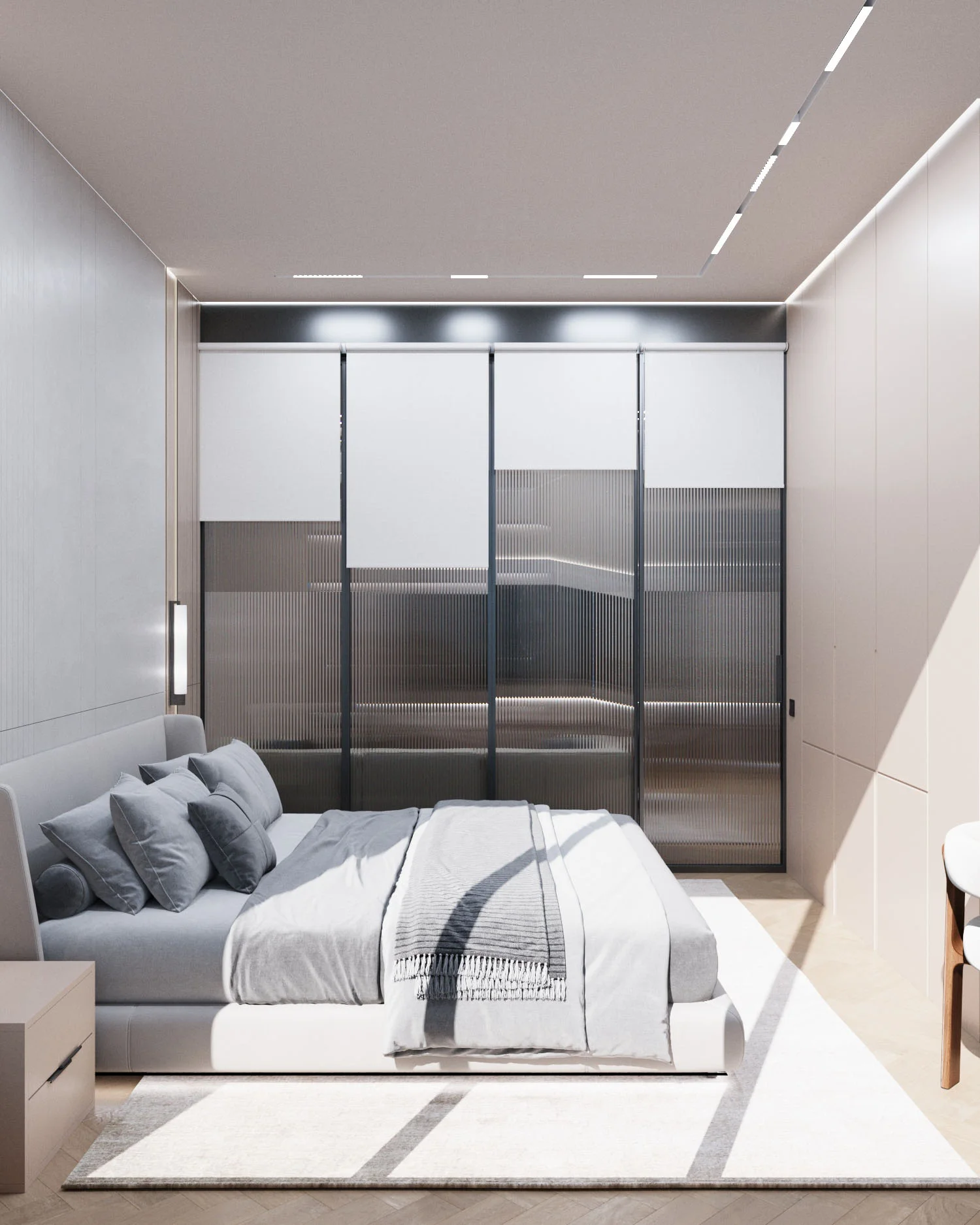 Квартира под сдачу - хай-тек - спальня 1